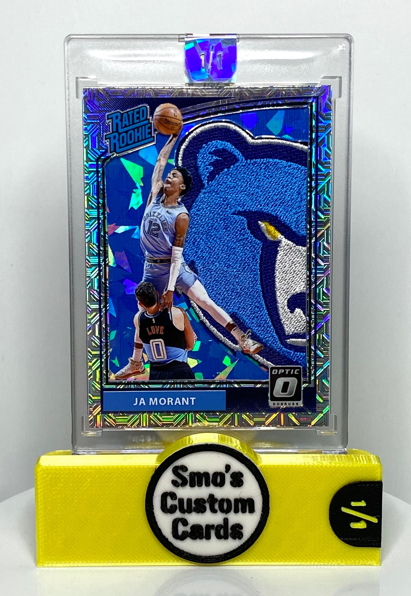 Ja Morant The Dunk Optic Rated Rookie Silver Mojo Grizzlies Patch 1/1