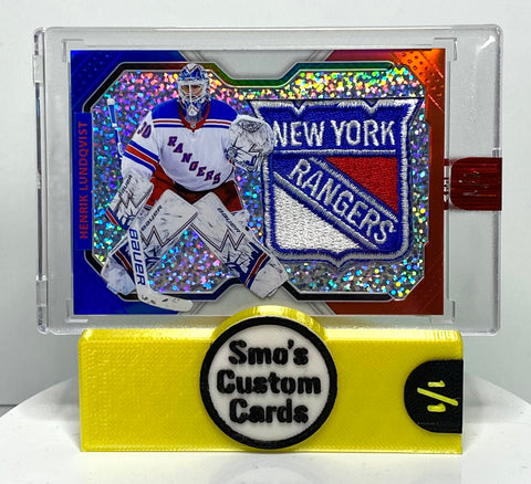 Henrik Lundqvist Sparkle RWB Rangers Patch 1/1