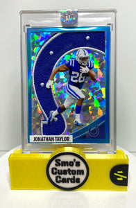 Jonathan Taylor Baby Blue Holo / Cracked Ice Colts Patch 1/1