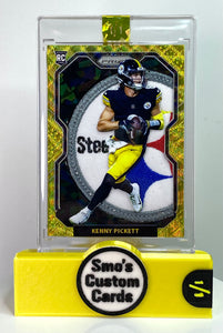 Kenny Pickett Prizm Gold Wave Steelers Patch 1/1