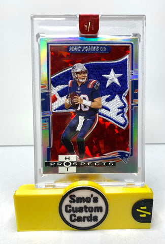 Prospects & Pros Mac Jones / Tom Brady Holo Dual Sided Patriots 1/1