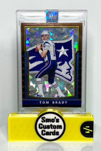 Tom Brady 2000 Bowman Chrome Throwback Patriots Patch 1/1