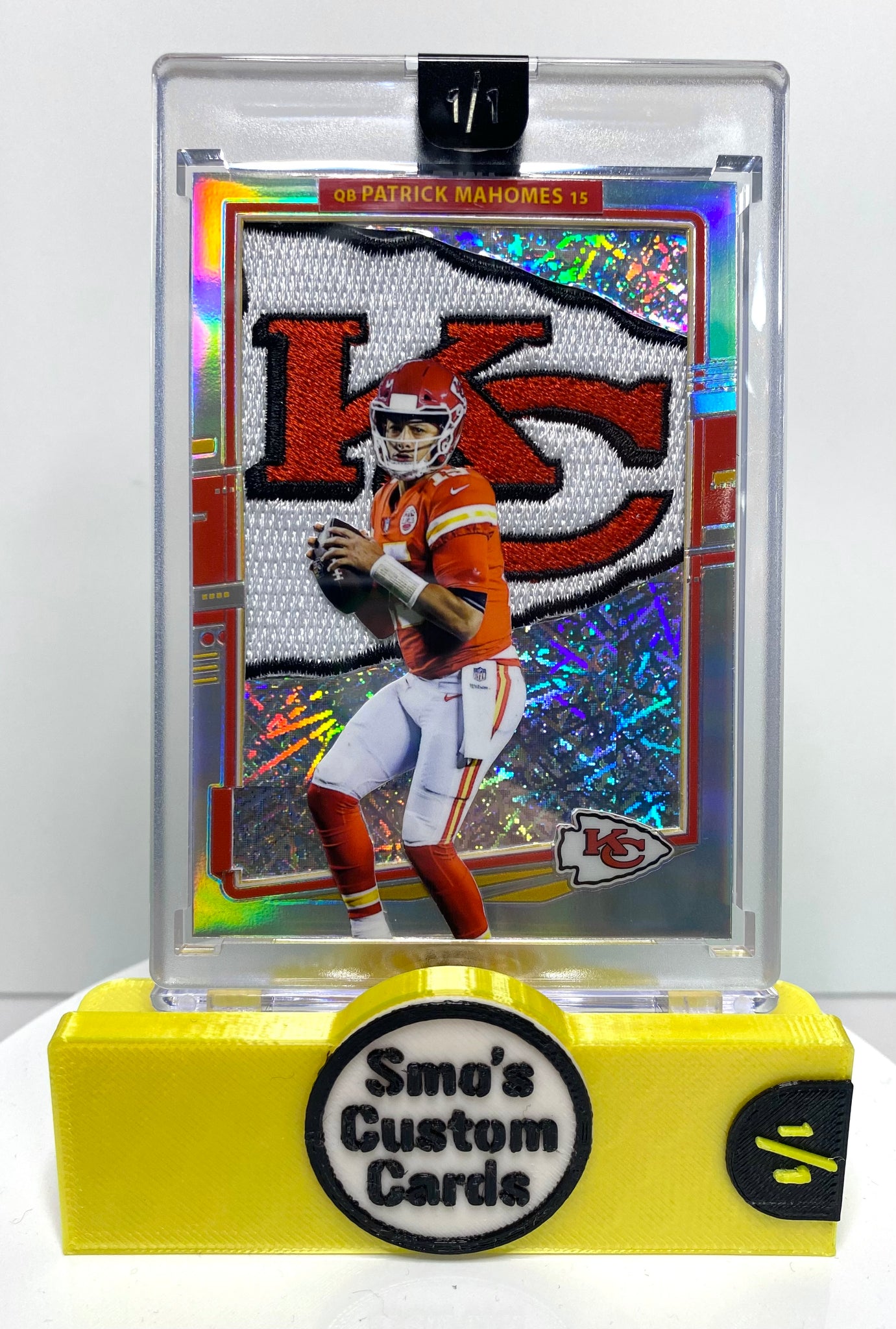 Patrick Mahomes Optic Lasers Chiefs Patch 1/1