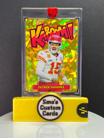 Patrick Mahomes Chiefs Gold Ice KABOOM! 1/1