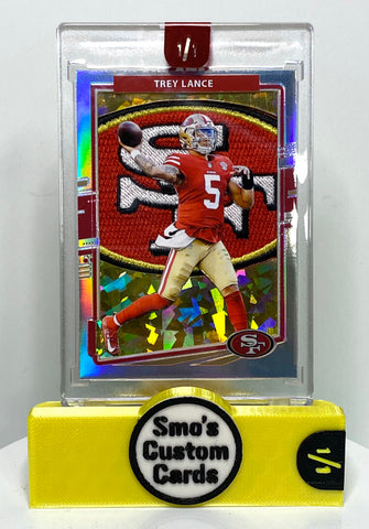 Trey Lance Optic Gold Ice 49ers Patch 1/1