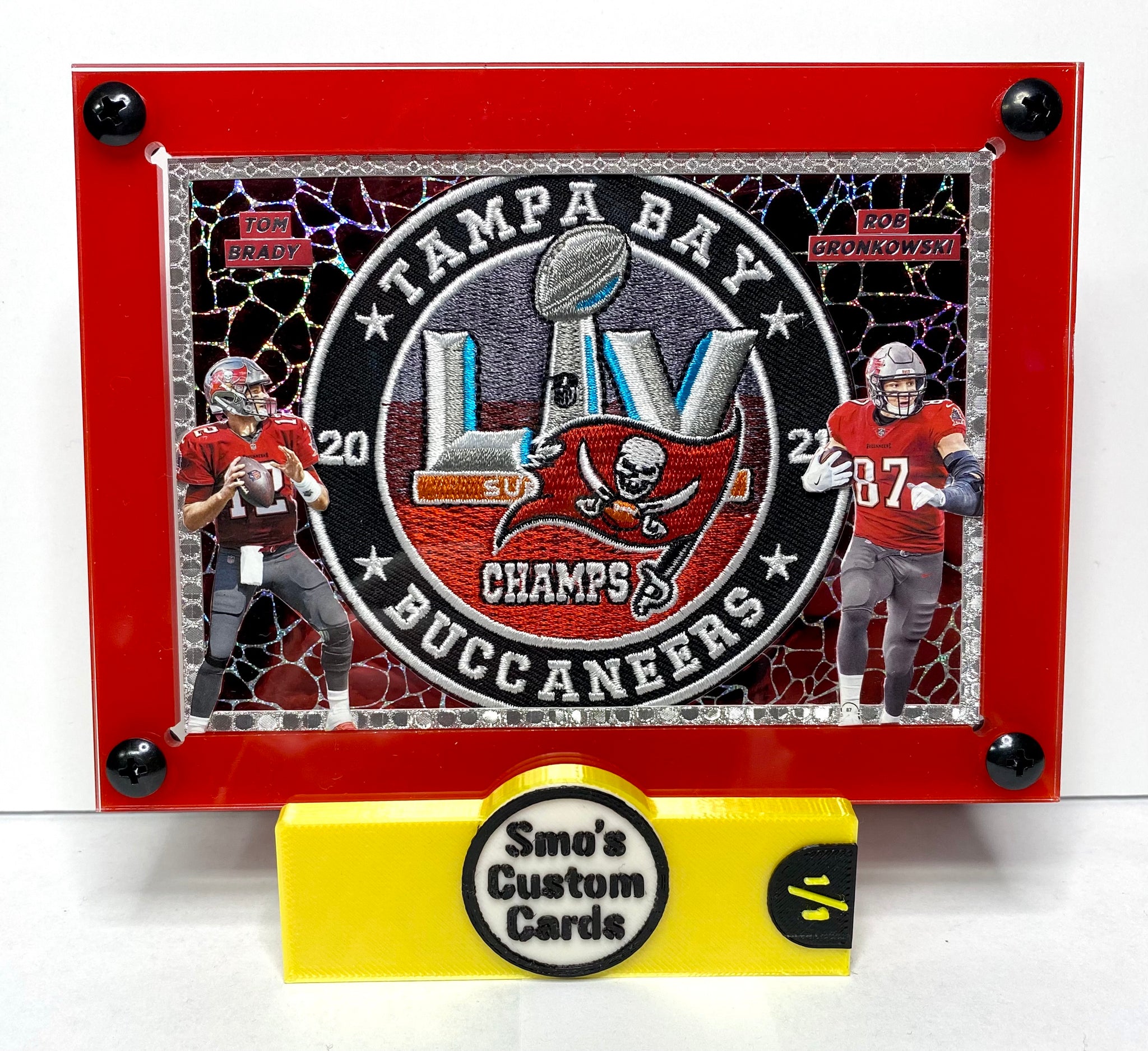 2021 World Champion Tampa Bay Buccaneers Red Breakout Super Bowl Patch