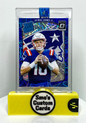 Mac Jones Blue Laser Rated Rookie Patriots Patch 1/1