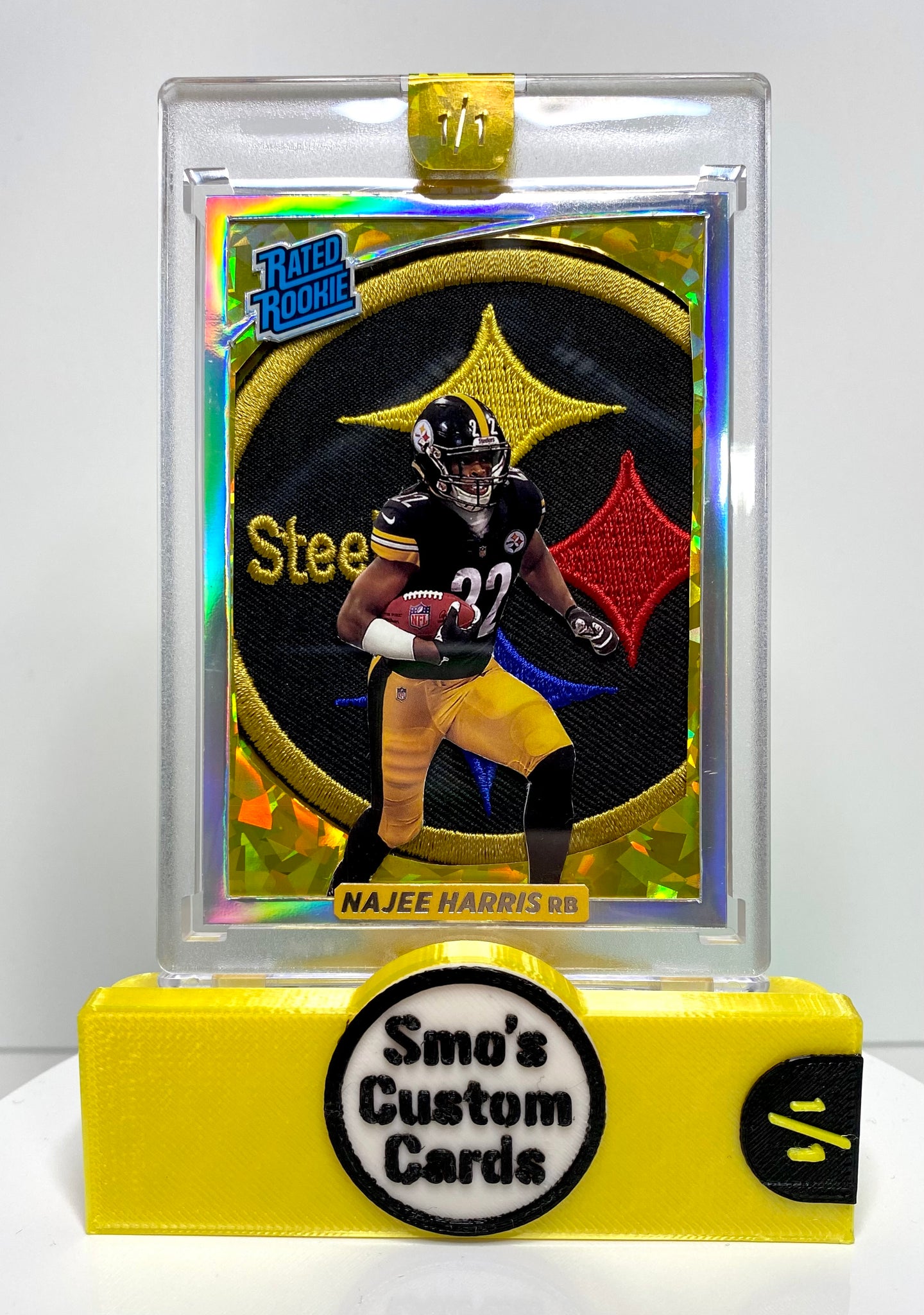 Najee Harris Gold Ice Rated Rookie Steelers Patch 1/1