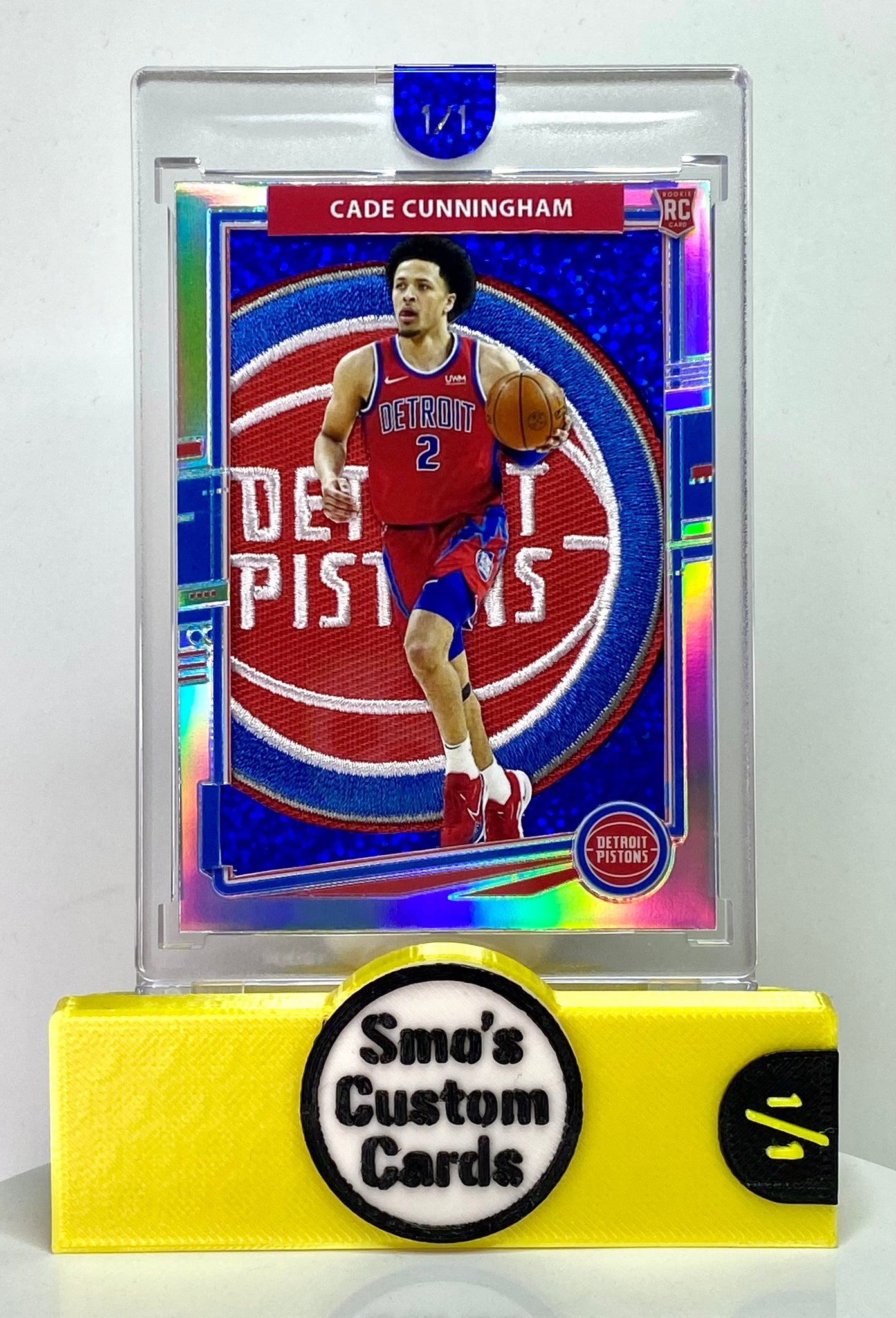Cade Cunningham Optic Holo RC Pistons Team Patch 1/1