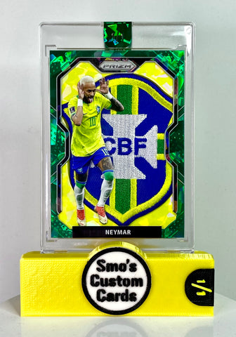 Neymar Prizm Green Ice World Cup Brazil Patch 1/1