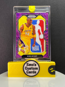 Kobe Bryant Prizm Purple Wave NBA Logoman Patch 1/1