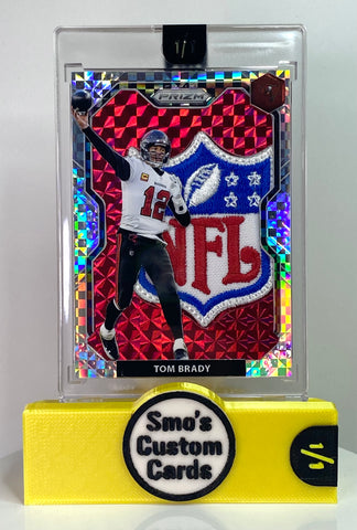 Tom Brady Prizm Squares Tampa Bay Bucs NFL Shield Patch 1/1