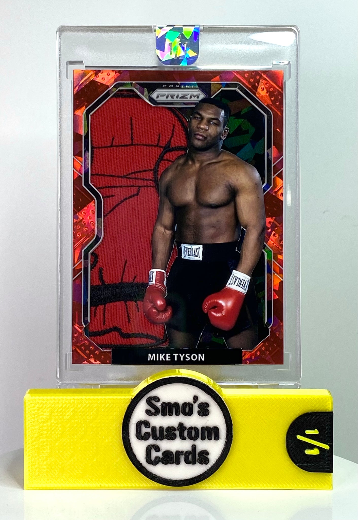 Mike Tyson Prizm Red Ice Boxing Patch 1/1