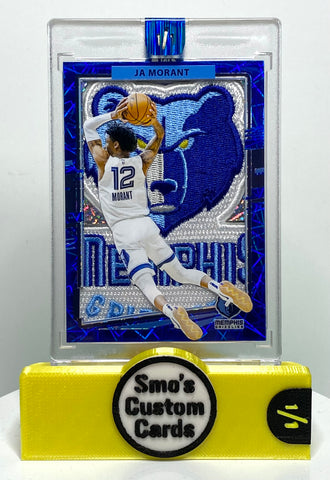 Ja Morant Optic Blue Lazer Dunk Grizzlies Patch 1/1