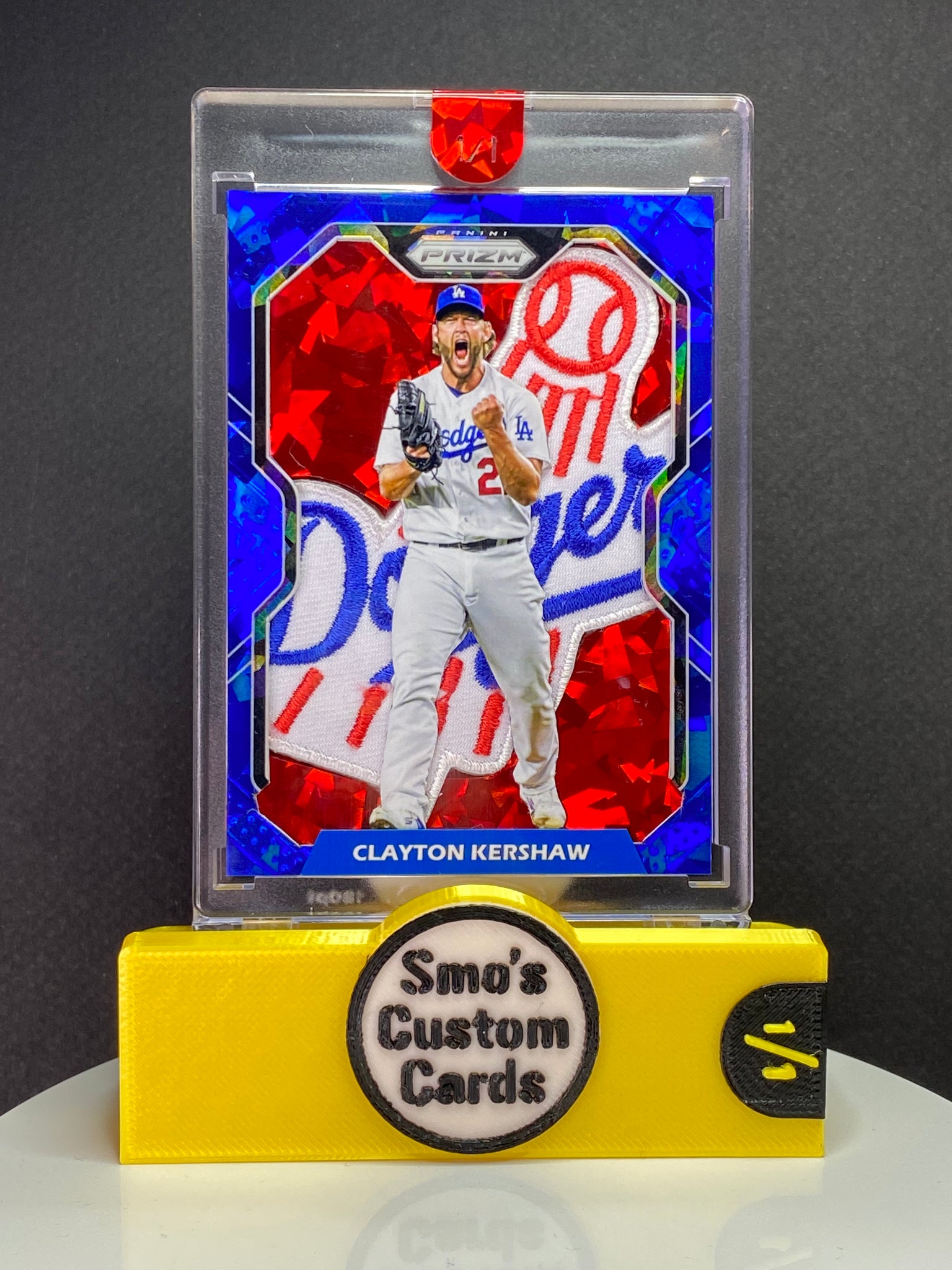 Clayton Kershaw Prizm Blue Ice 200 Career Wins Dodgers Patch 1/1