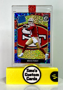 Brock Purdy Optic Red Disco Rated Rookie 49ers Patch 1/1