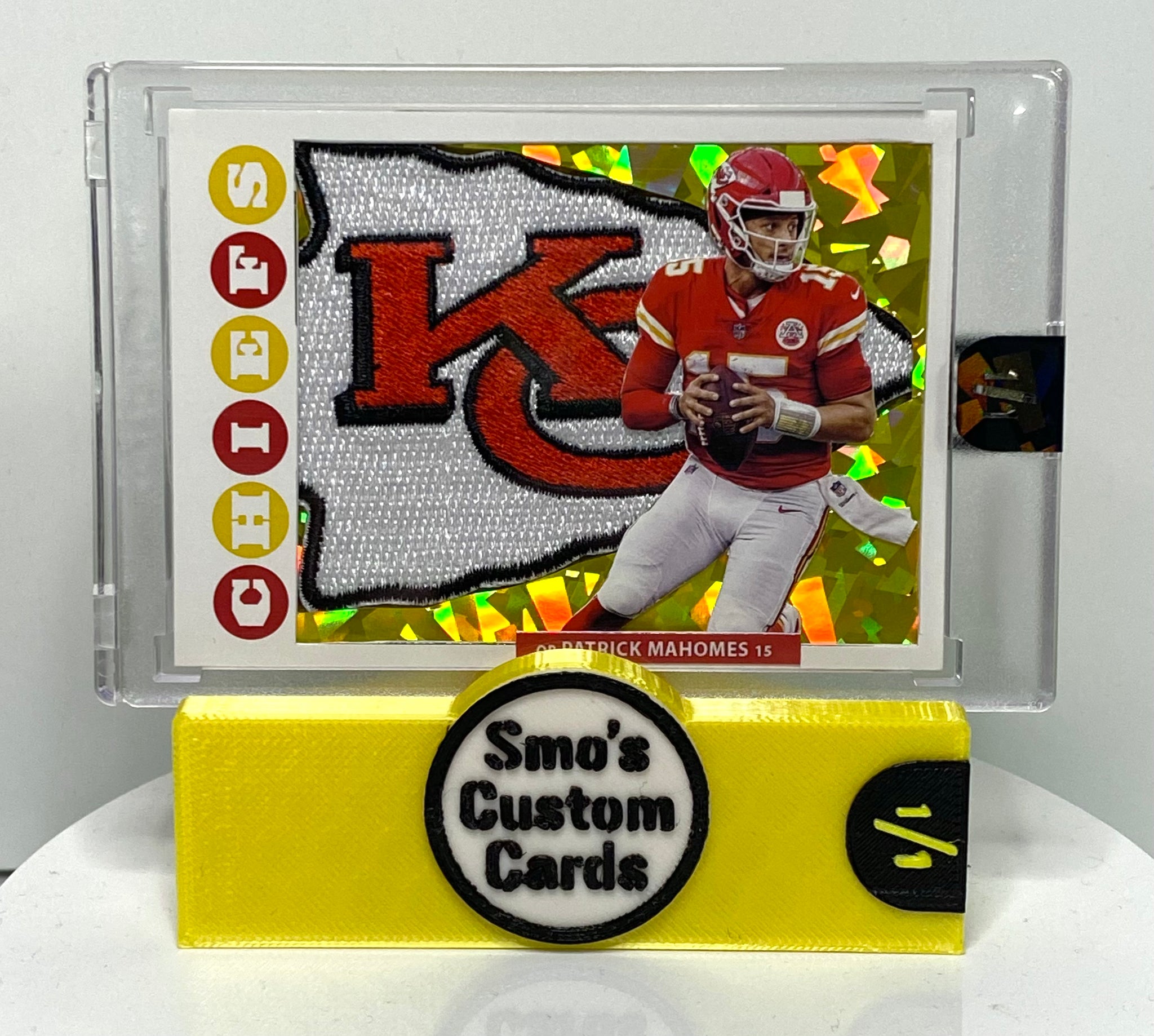 Patrick Mahomes 2008 Topps Throwback Gold Ice Chiefs Patch 1/1