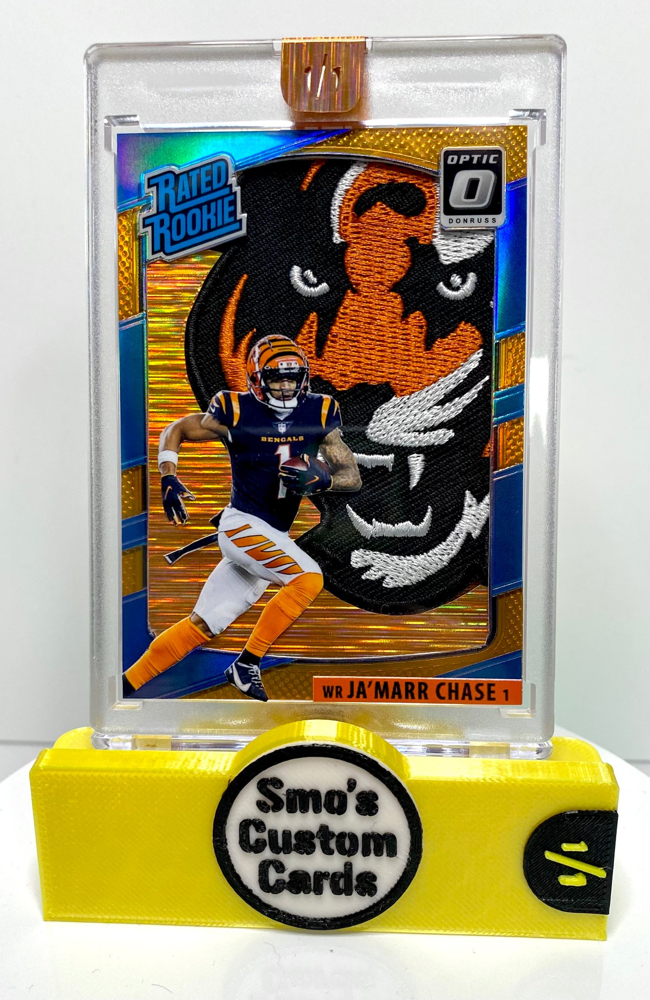 Ja’Marr Chase Orange Shimmer Rated Rookie Bengals Patch 1/1