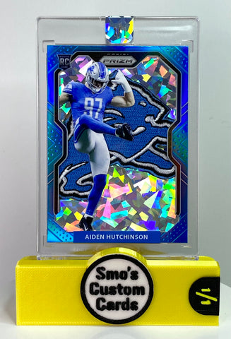 Aiden Hutchinson Prizm Blue Michael Jackson Lions Celebration Patch 1/1