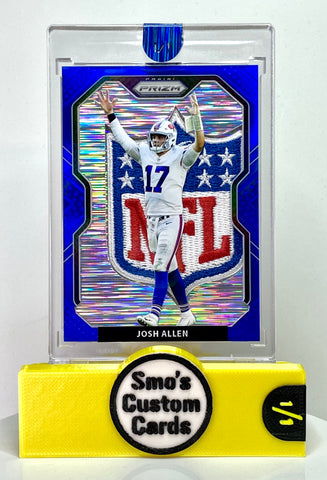 Josh Allen Prizm Blue NFL Shield Patch 1/1