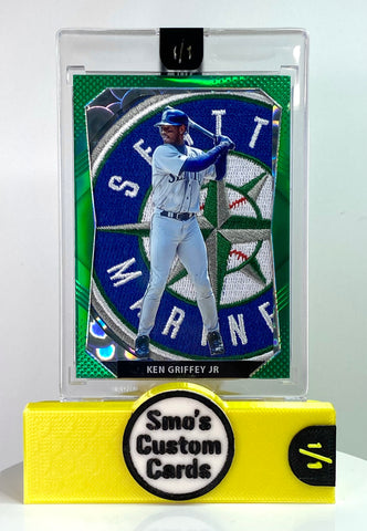 Ken Griffey Jr Prizm Green Mariners Patch 1/1