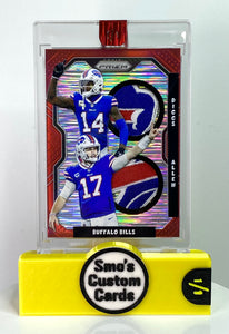 Allen / Diggs Prizm Red Dual Buffalo Bills Patch 1/1