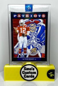 Thomas Edward Patrick Brady 2008 Topps Chrome Red Shimmer Patriots Throwback Patch 1/1