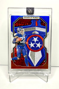 Derrick Henry Red White Blue Titans Sword Red Sparkle Team Patch 1/1