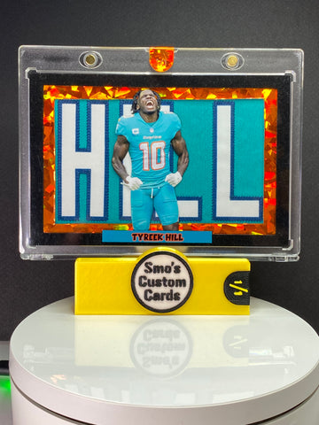 Tyreek Hill Orange Ice HILL Booklet Jersey Patch 1/1