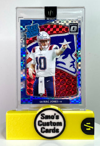 Mac Jones Optic Squares Rated Rookie Patriots Patch 1/1