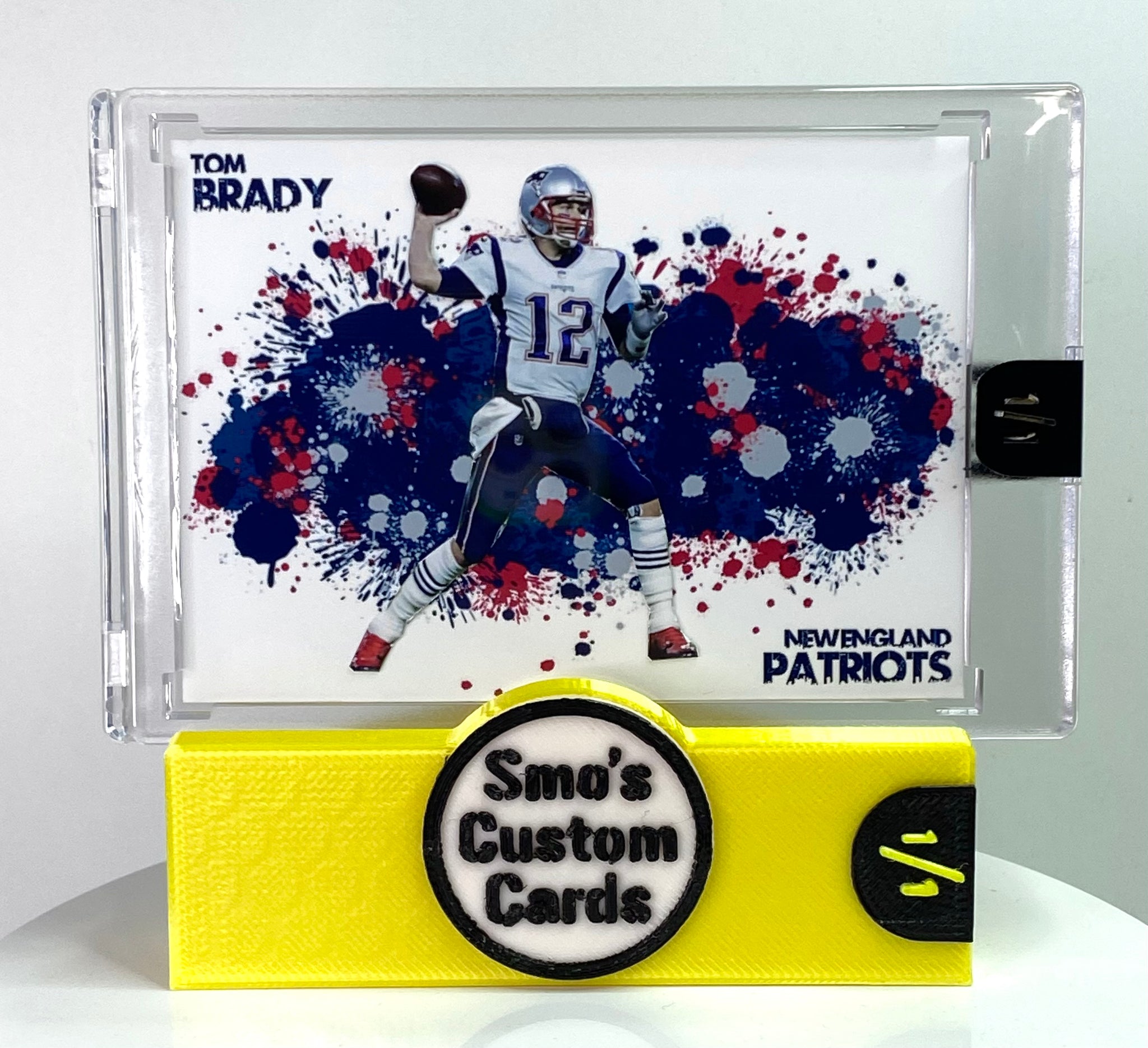 Tom Brady Patriots Paint Burst 1/1
