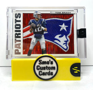 Tom Brady 2005 Throwback Red Shimmer Patriots Patch 1/1