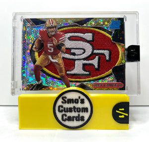 Trey Lance Disco Inferno 49ers Patch Rated Rookie 1/1