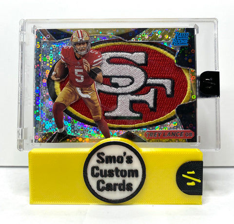 Trey Lance Disco Inferno 49ers Patch Rated Rookie 1/1