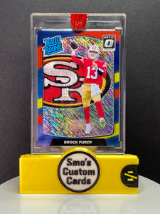 Brock Purdy Optic Red / Yellow Rated Rookie 49ers Patch 1/1