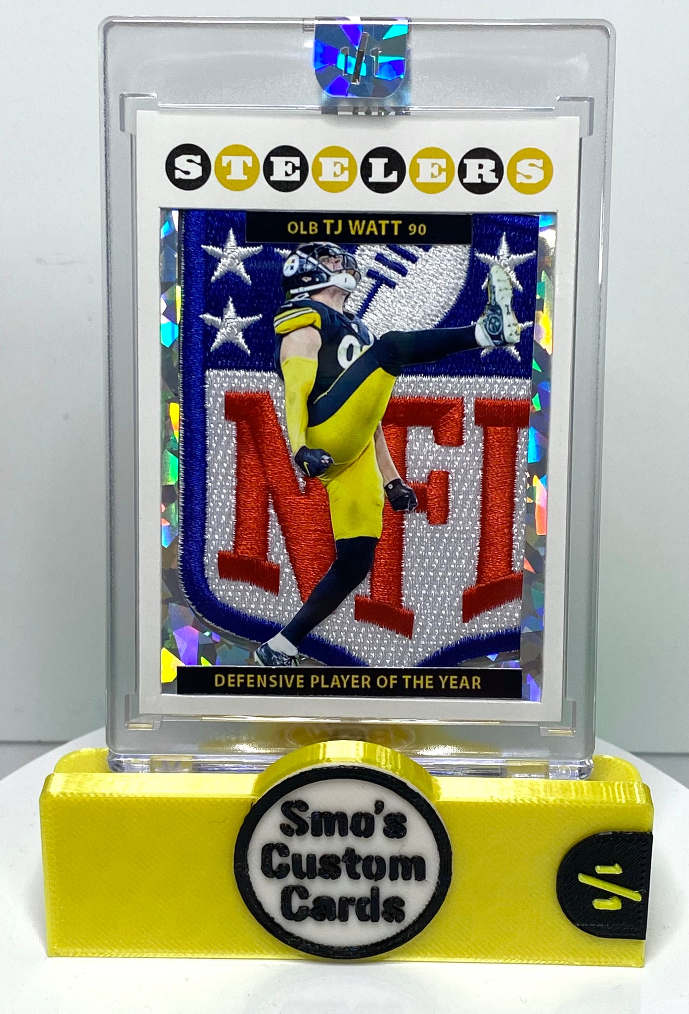 TJ Watt NFL Defensive Player of the Year Shield Patch 1/1