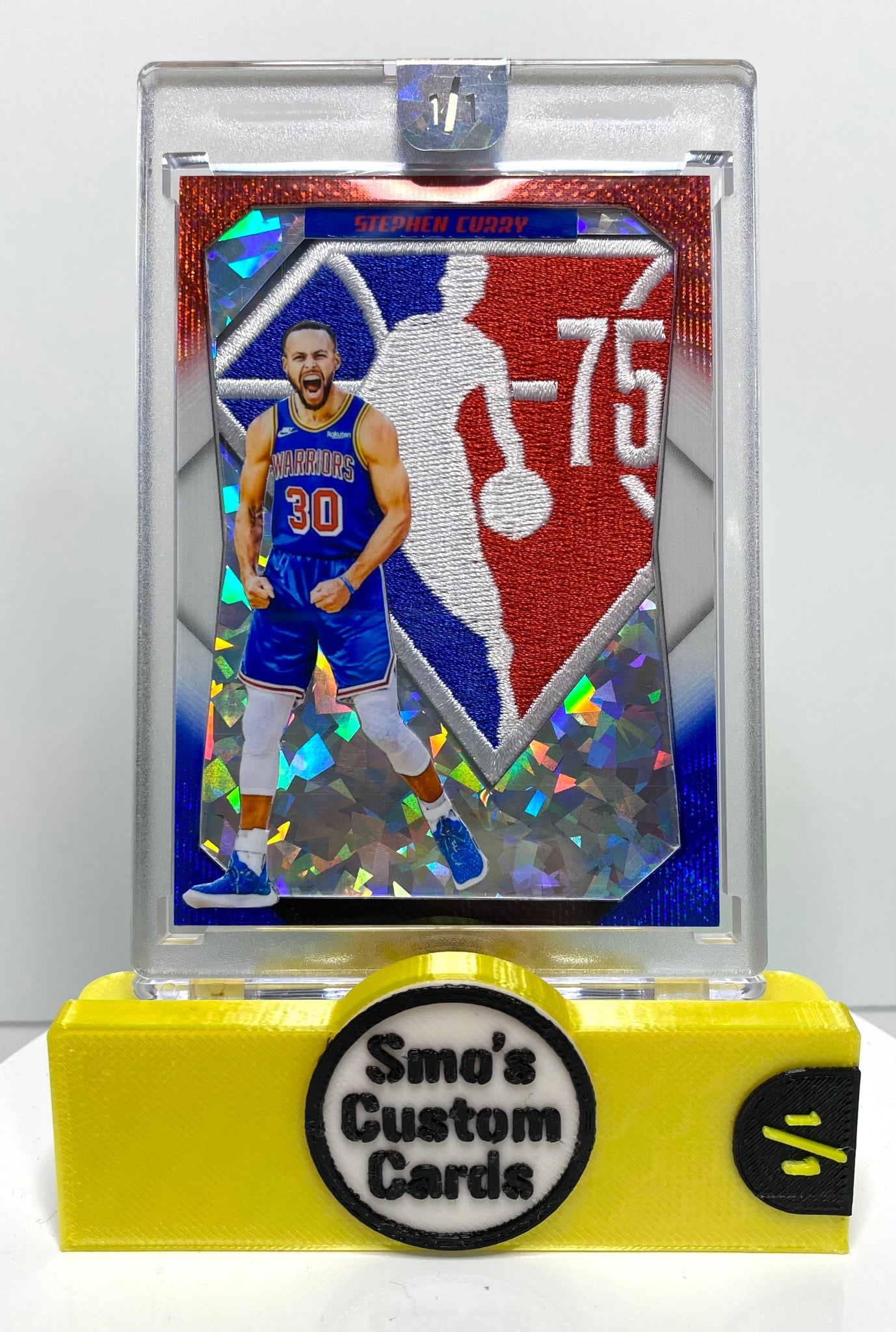 Stephen Curry Cracked Ice NBA 75th Patch 1/1