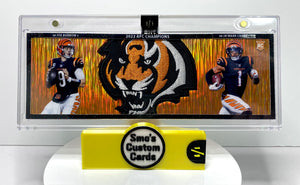 Joe Burrow / Ja'Marr Chase AFC Champions Orange Shimmer Booklet 1/1