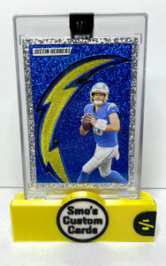 Justin Herbert Sparkle Chargers Patch 1/1