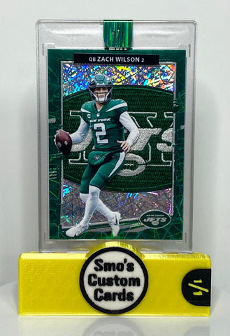 Zach Wilson Optic Green Velocity Lasers Jets Patch 1/1