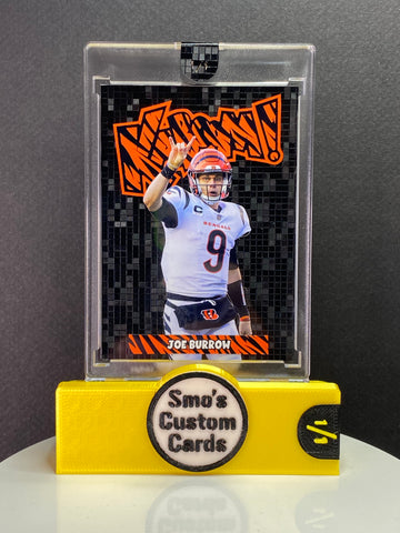 Joe Burrow Ice Patch Gold Vinyl Custom Card 