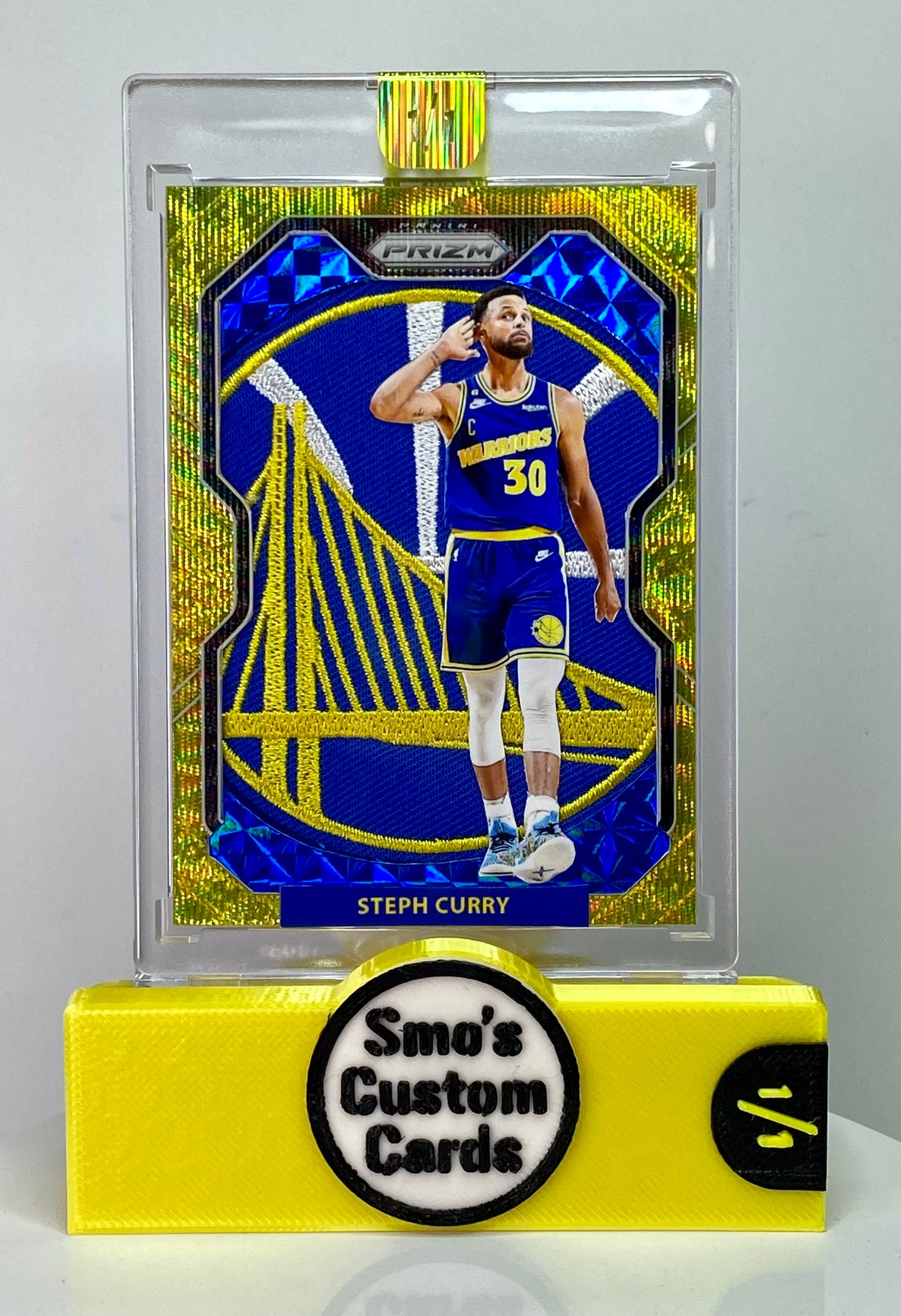 Steph Curry Prizm Gold Wave Bring The Noise Warriors Patch 1/1