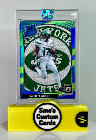 Garrett Wilson Optic Lime Green Rated Rookie Jets Patch 1/1