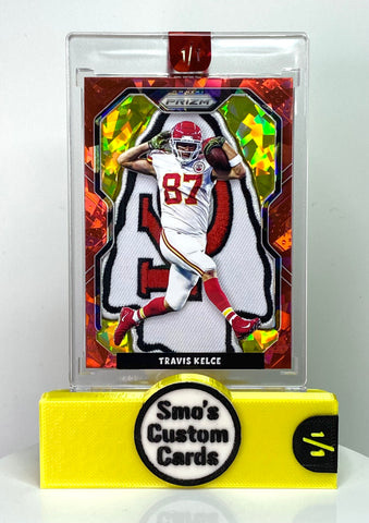 Travis Kelce Prizm Red Ice Deion TD Strut Chiefs Patch 1/1