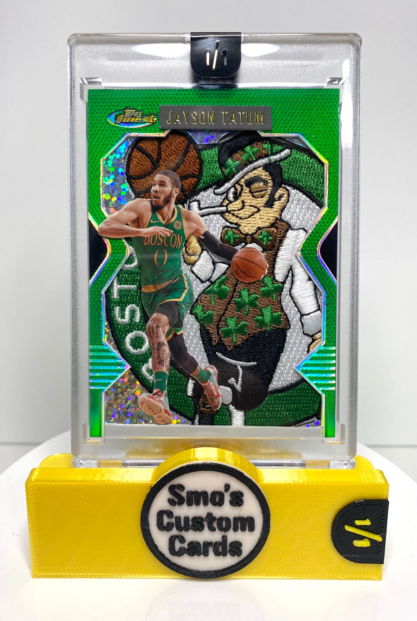 Jason Tatum Topps Finest Sparkle Celtics Patch 1/1