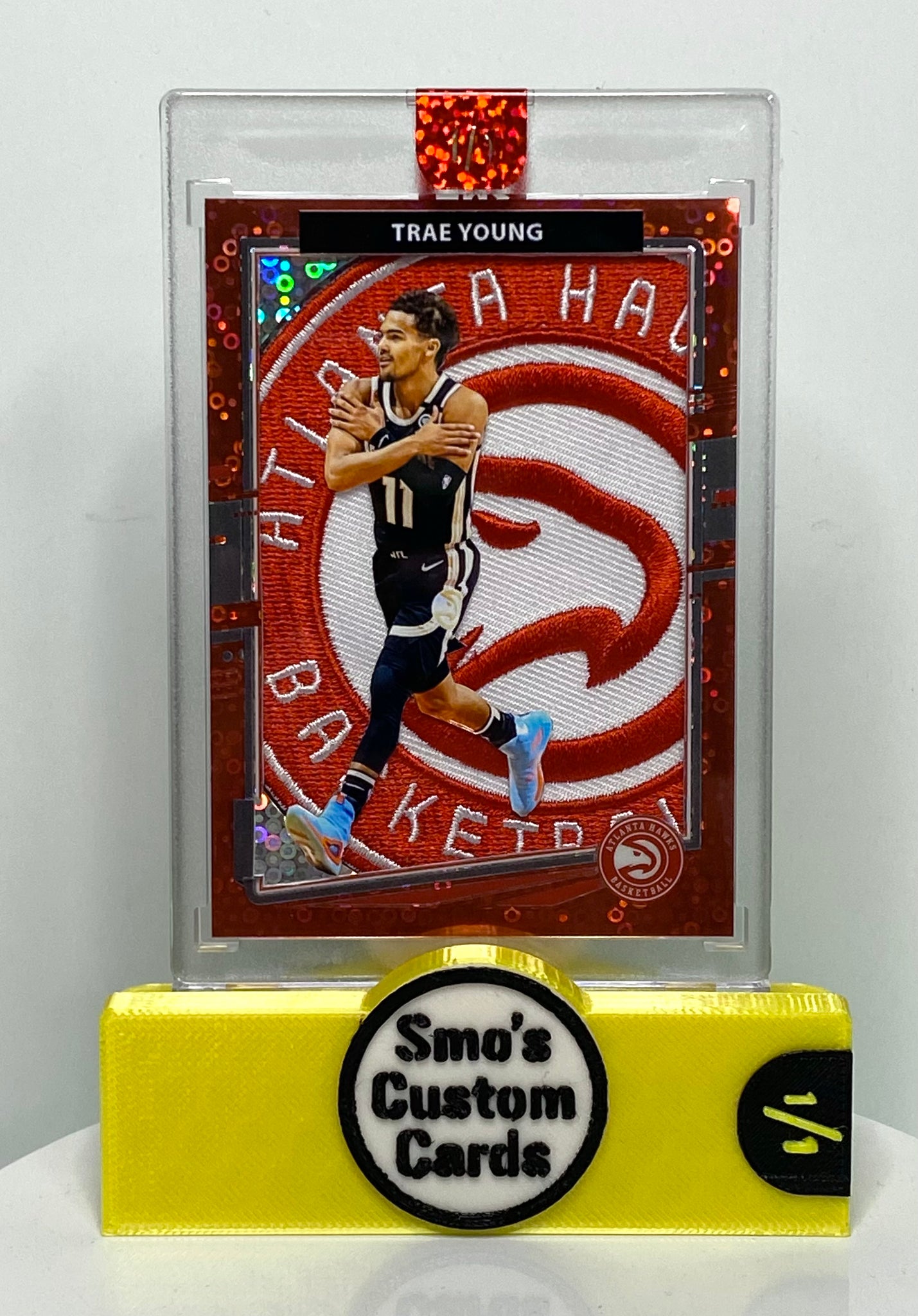 Trae Young Optic Red Disco Shiver Atlanta Hawks Patch 1/1