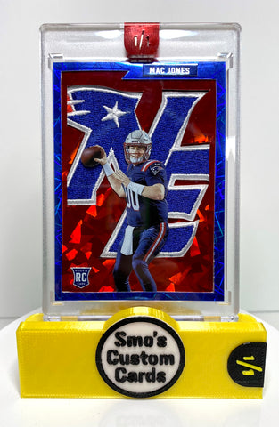 Mac Jones Red Ice New England Patch RC 1/1