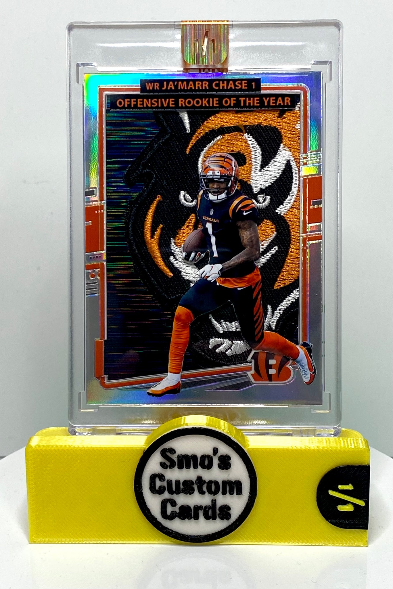 Ja’Marr Chase NFL Offensive Rookie of the Year Bengals Patch 1/1