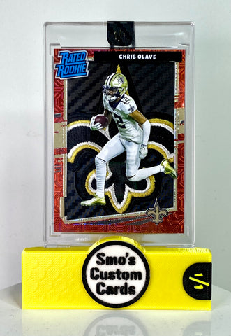 Chris Olave Optic Red Mojo Saints Patch 1/1