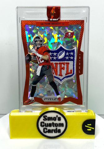 Tom Brady 2012 Prizm Red Die Cut LFG NFL Shield Patch 1/1